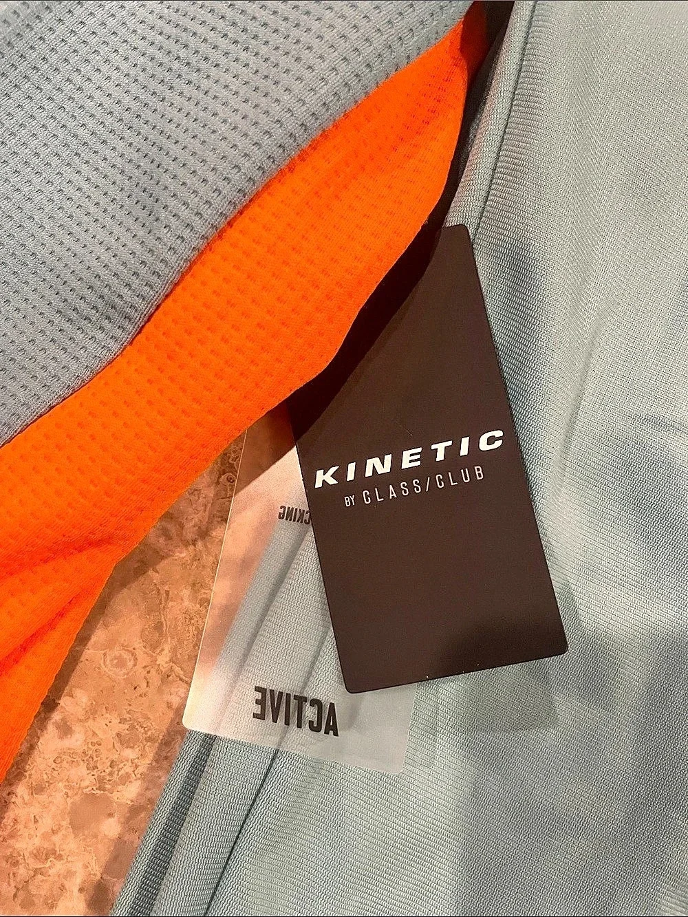 🔥NWT🔥 Kinetic by Class Club Boys turquoise and orange Color Block Athletic Set